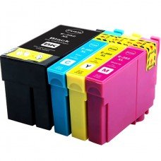 ENSEMBLE COMBO DE CARTOUCHE JET D'ENCRE EPSON T252 BK/C/M/Y XL COMPATIBLE NOIR/CYAN/MAGENTA/JAUNE
