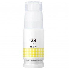 BOUTEILLE D'ENCRE CANON GI-23Y COMPATIBLE JAUNE