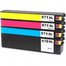 ENSEMBLE COMBO DE CARTOUCHE JET D'ENCRE HP970/HP971 BK/C/M/Y XL COMPATIBLE NOIR/CYAN/MAGENTA/JAUNE ENSEMBLE COMBO DE CARTOUCHE JET D'ENCRE HP970/HP971 BK/C/M/Y XL COMPATIBLE NOIR/CYAN/MAGENTA/JAUNE