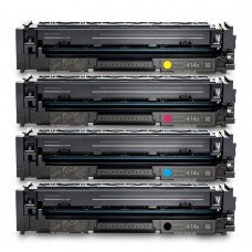 ENSEMBLE COMBO DE CARTOUCHE TONER LASER HP414X BK/C/M/Y COMPATIBLE NOIR/CYAN/MAGENTA/JAUNE