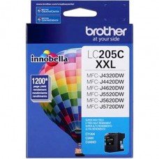 CARTOUCHE JET D'ENCRE BROTHER LC205C ORIGINALE CYAN